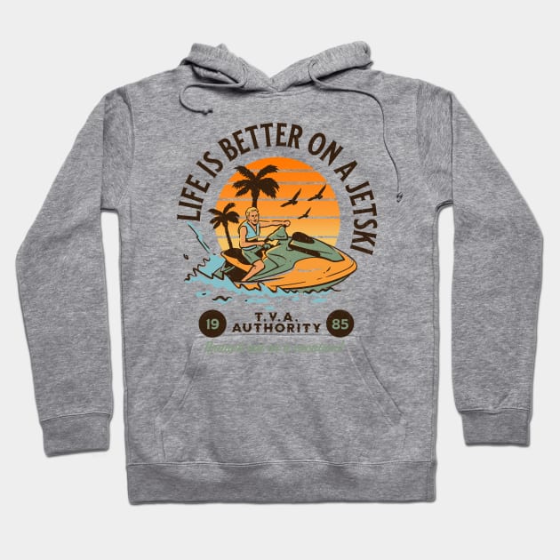 Life is Better on a Jetski Hoodie by sticks and bones vintage